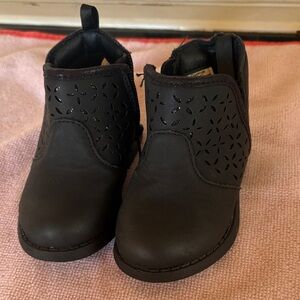 Stylish Black Kids Ankle Boots